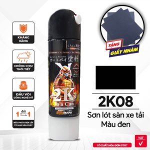 Sơn xịt Samurai Kurobushi - SƠN ĐEN SẦN, PHỦ GẦM XE 2K08 (400ml)