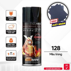 Sơn xịt Samurai Kurobushi - BÓNG 128 (400ml)