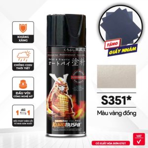 Sơn xịt Samurai Kurobushi - MÀU VÀNG ĐỒNG Suzuki S351 (400ml)