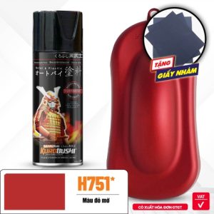 Sơn xịt Samurai Kurobushi - MÀU ĐỎ MỜ H751 (400 ml)