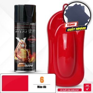 Sơn xịt SAMURAI Kurobushi - MÀU ĐỎ 6 (400ml)