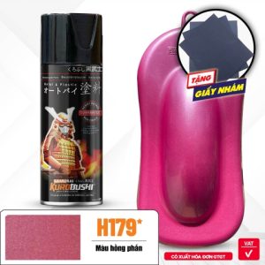 Sơn xịt Samurai Kurobushi - MÀU HỒNG H179 (400ml)