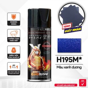 Sơn xịt Samurai Kurobushi - Màu XANH DƯƠNG H195M (400ml)