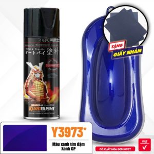 Sơn xịt Samurai Kurobushi - MÀU XANH TÍM ĐẬM - XANH GP Y3973 (400ml)