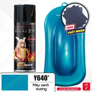Sơn xịt Samurai Kurobushi - MÀU XANH DƯƠNG Y640 (400 ml)