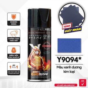 Sơn xịt Samurai Kurobushi - MÀU XANH KIM LOẠI Yamaha Y9094 (400ml)