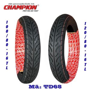 VỎ XE (LỐP) - CHAMPION - 100/80-16 TD68 TL